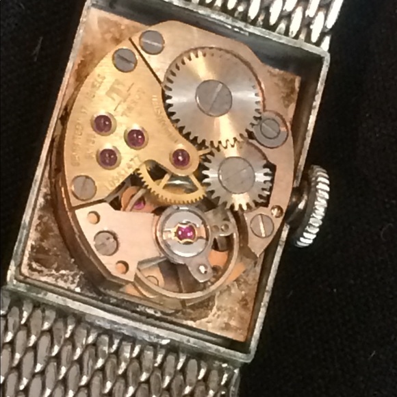 Tissot white 10k gold watch. main image 4